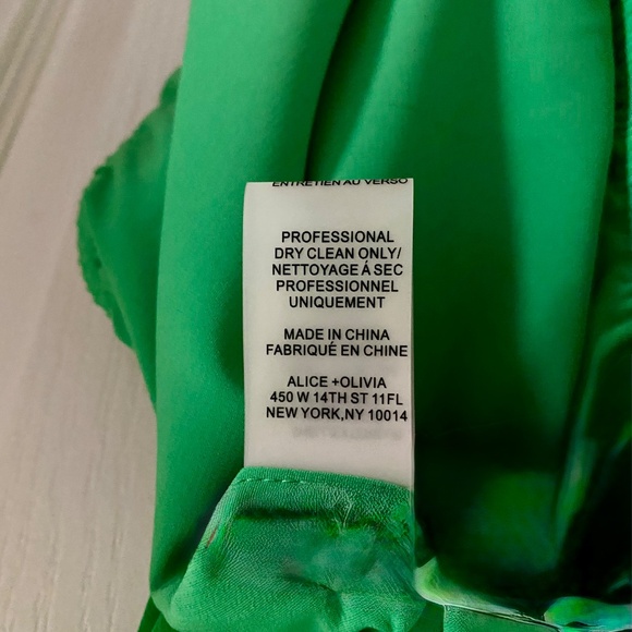 NWT ALICE + OLIVIA Silk Tank Bubble Hem - Picture 8 of 9